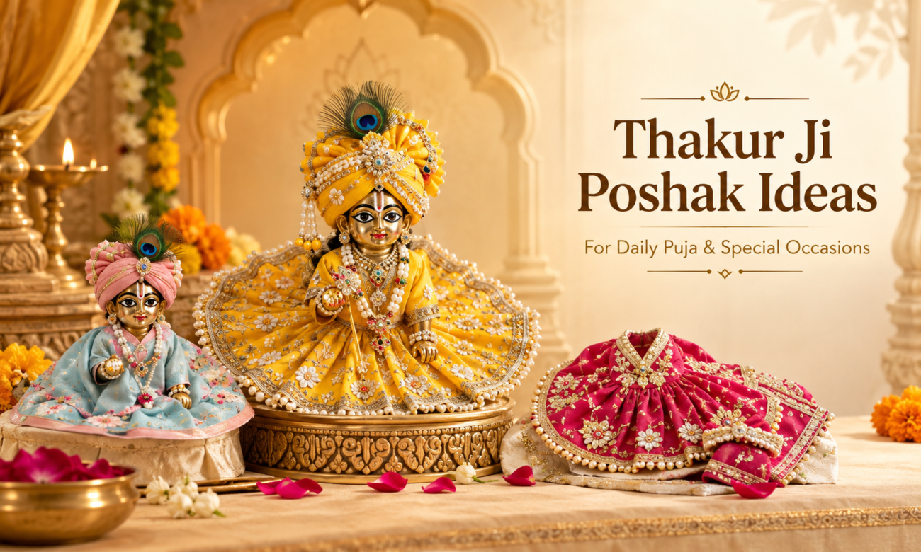 Thakur Ji Poshak Ideas for Daily Puja and Special Occasions